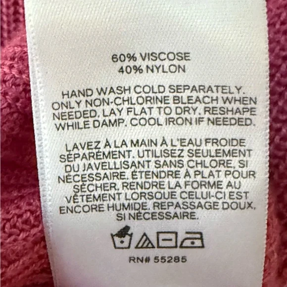 NWT Express Cold Shoulder Sweater in Magenta! Small! New! - Picture 7 of 7